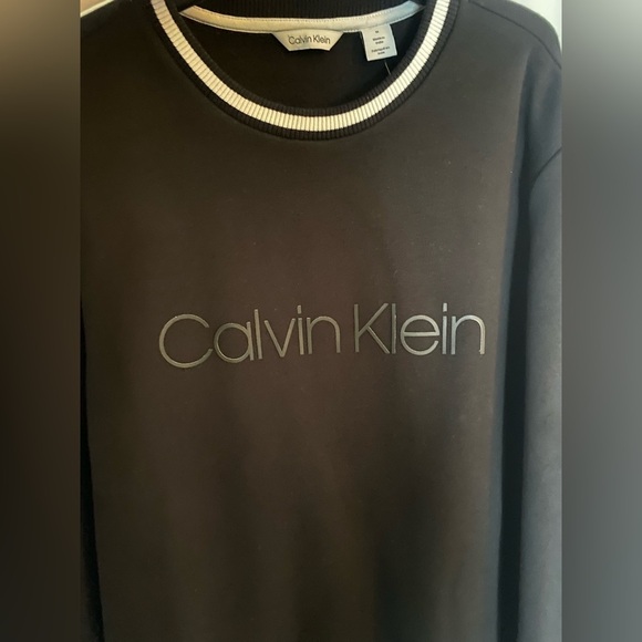 Calvin Klein men long sleeve black sweatshirt size M - Picture 2 of 6